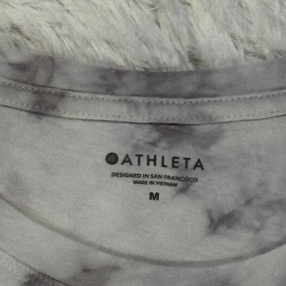 Athleta Daily Crop Tie Dye Tee Sz M - Picture 5 of 9